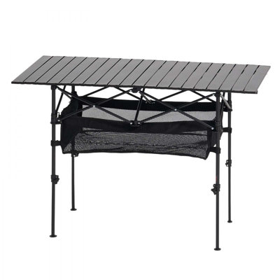 Table de camping pliante en aluminium