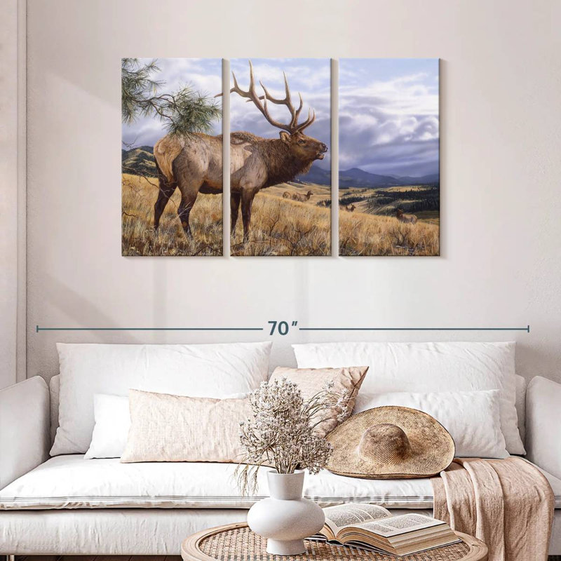 Brampt Big Sky Bugler, 28" H x 45" W
