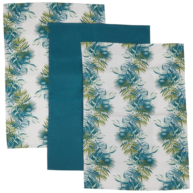 Cotton Floral Jacquard Kitchen Towel Linen Set