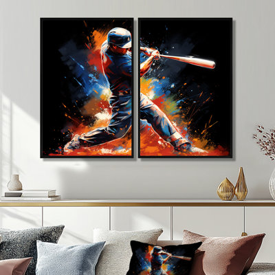 Baseball Swing Of Emotion III - Large Sport Baseball, art mural