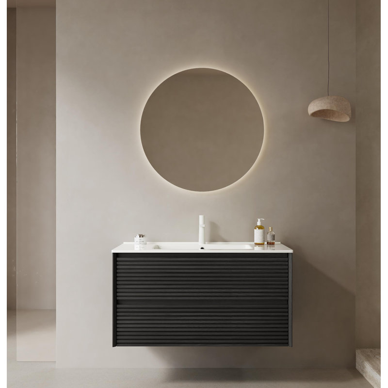 Armoire de salle de bain Eclat, Noir, noir, noir, noir