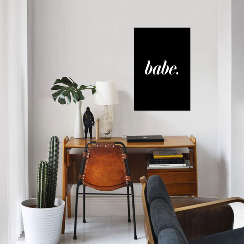 « bébé black », art textuel sur toile, H 60 po x l 40po x P 1,5 po