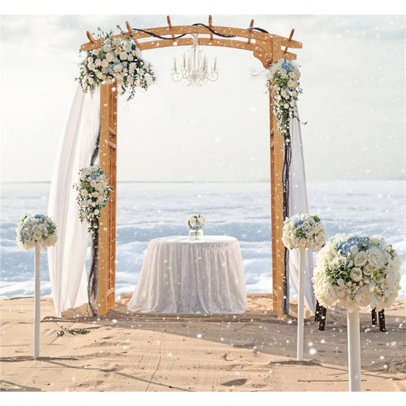 Treillis en bois de style pergola
