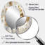 Parminder Gold and Silver Impressions of Bohemian Energy - miroir mural décoratif en plumes de Boho, grand miroir traditionnel, art imprimé en métal-1375672280-1375672281