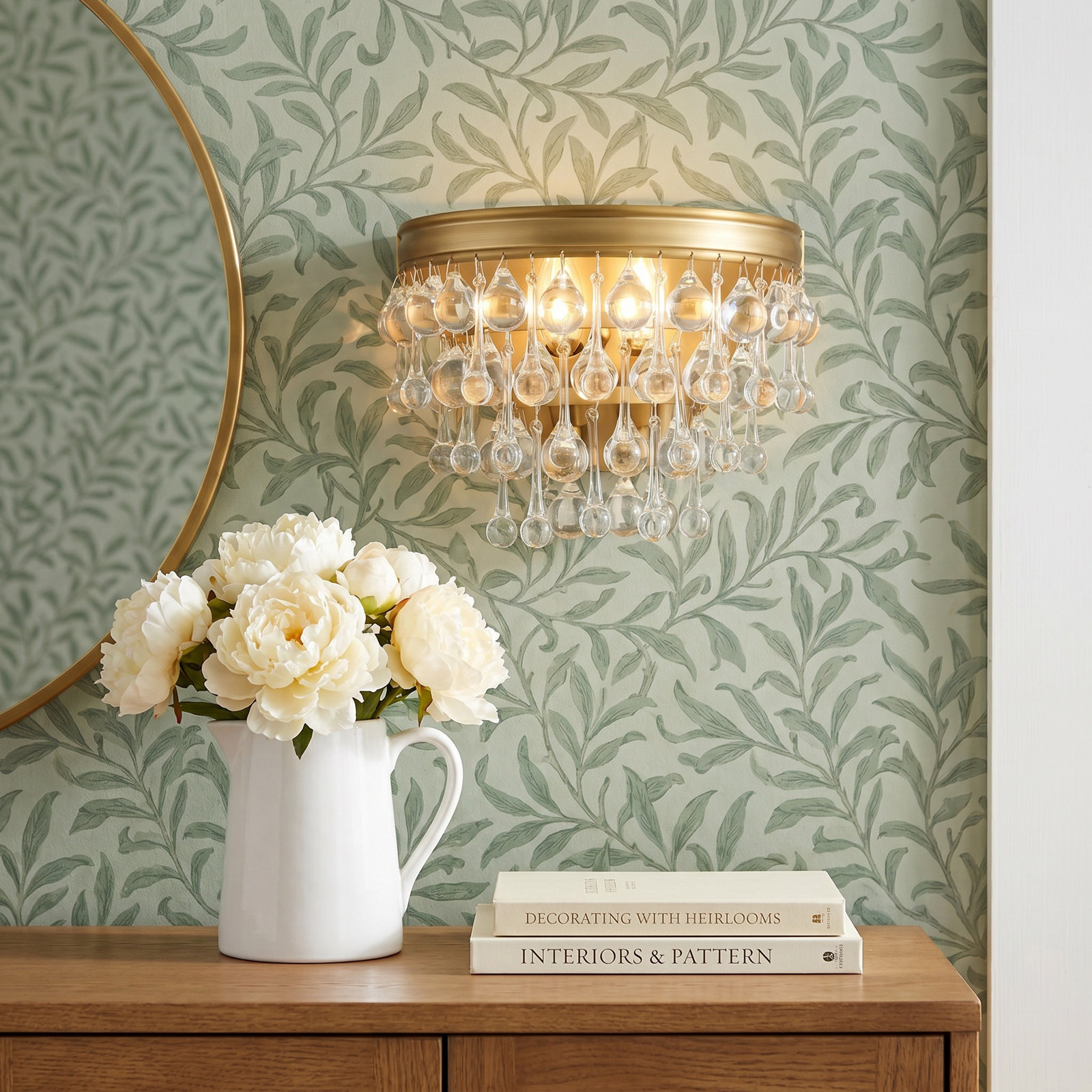 Stoneham 2-Light Dimmable Flush Mount Sconce, Vibrant Gold