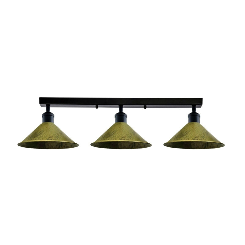 Menoher Flush Mount, Yes, Brushed Brass