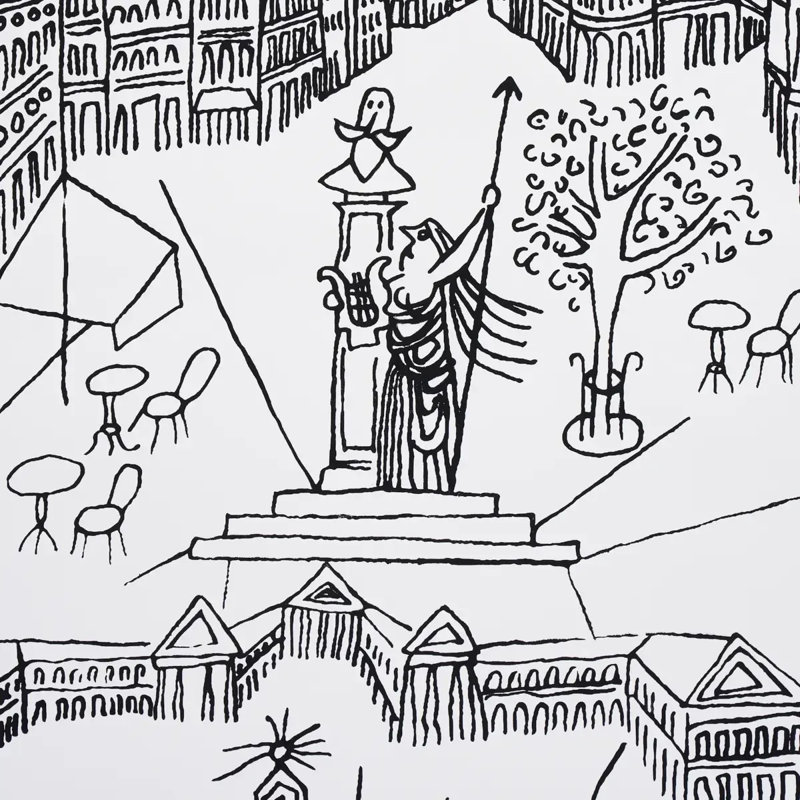 Papier peint Views of Paris