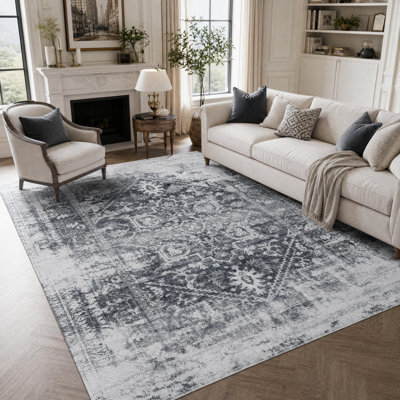 Rectangle 160 cm x 230 cm Floral Area Rug