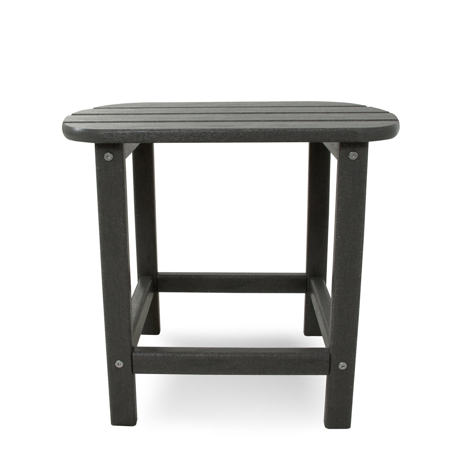 POLYWOOD® South Beach 15" Patio Side Table, Slate Gray