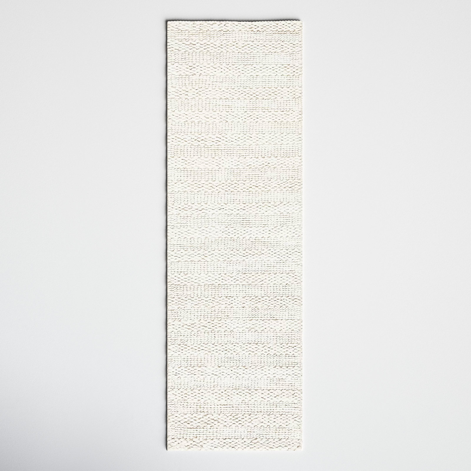Stanwick Bleached Hand-Woven Jute Rug, Runner 2'3" x 14'
