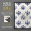 Motif de fleurs indigo I - impression encadrée de qualité supérieure - prêt à être accroché - aucun clou requis - aucun clou requis-756952335-756952330