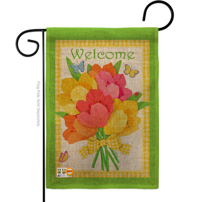 Drapeau de jardin Pollyanna Welcome Bouquet de fleurs Inspiration Sweet Home Impressions