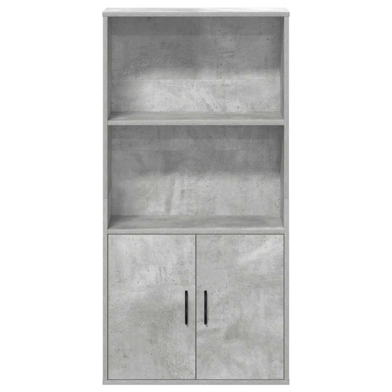 Bookcase 60X24x120 Cm Engineered Wood, Concrete Grey