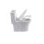 Toilette allongée une pièce | Double chasse 1,1 / 1,6 GPF, technologie Tornado Flush | Siphonic S-trap 12 po | Siège à fermeture en douceur et bouton du réservoir supérieur