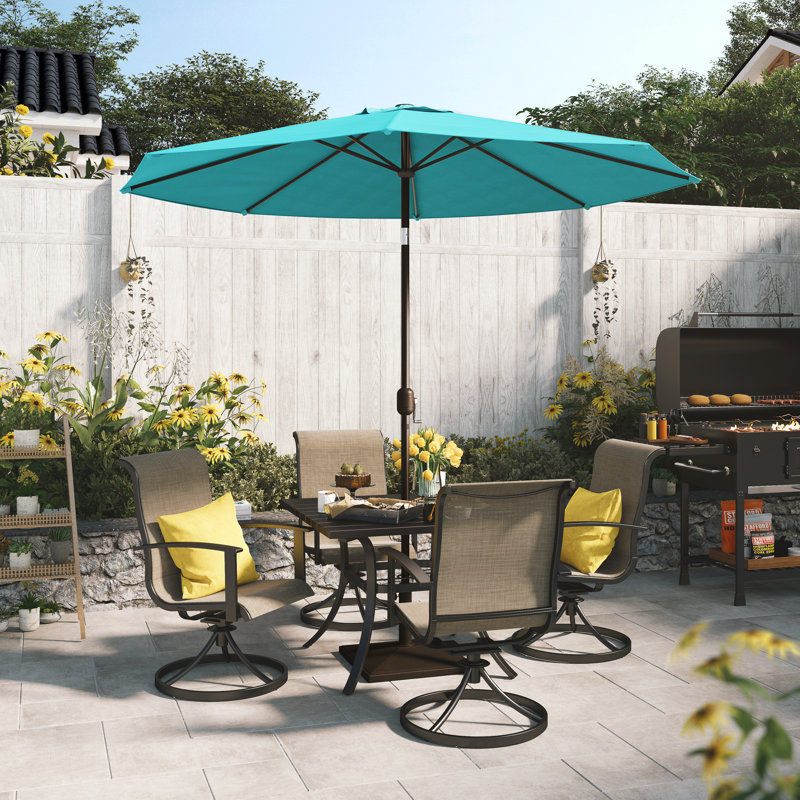 269.2cm Tilt Market Parasol, Blue