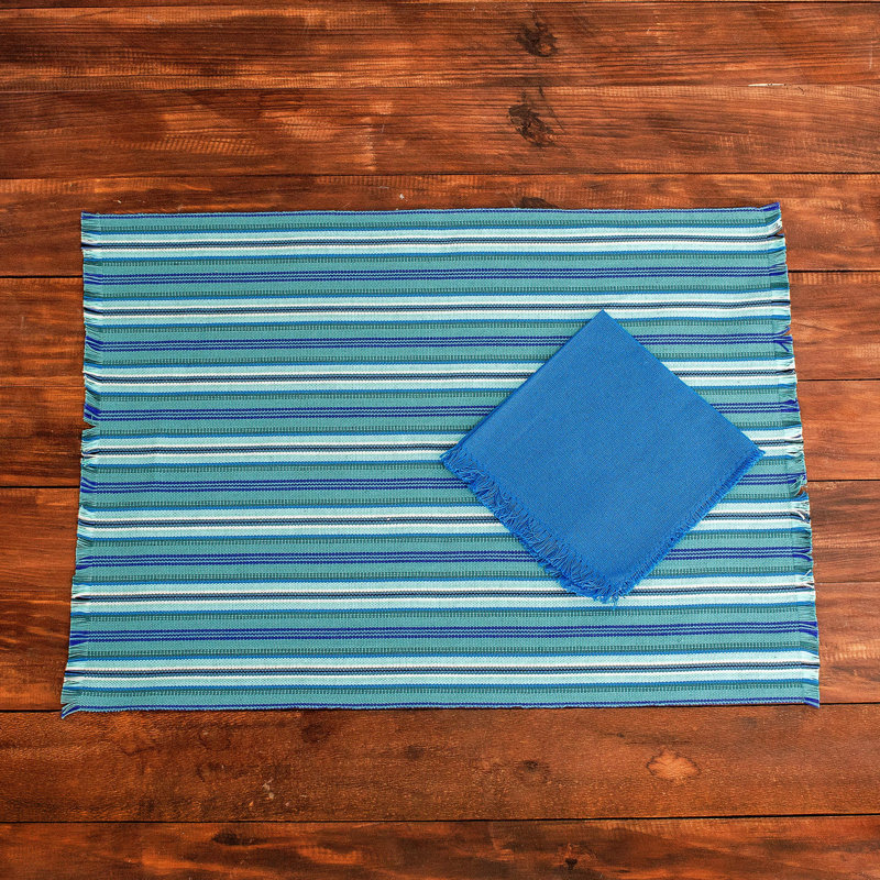 Celarian 100% Cotton Striped Rectangle Napkin