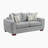 Langara 70" Modern & Contemporary Chenille Love Seat with Elegant Nailhead Trim Detailing, Included Pillows-1238657807