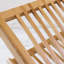 Eco-Friendly Collapsible Bamboo Dish Drying Rack With Multi-Tier Design For Plates Bowls Cups And Cookware