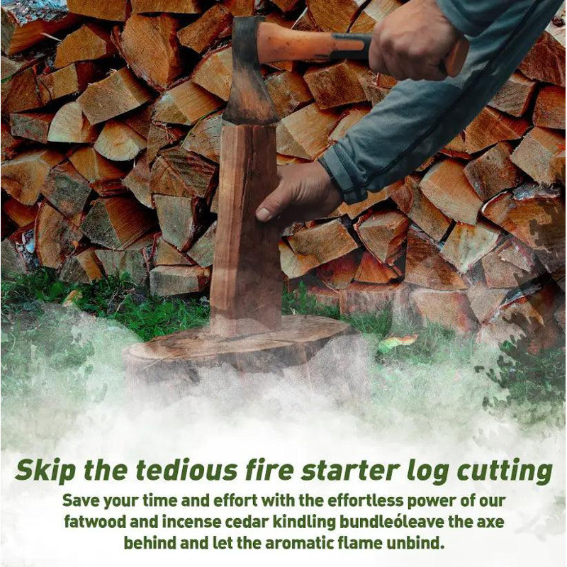 Fatwood and Cedar Kindling Bundle - 100% Natural