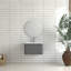 Armoire de salle de bain murale grise-470709736