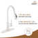 Pull Down Sprayer Kitchen Faucet with Dual-Function Sprayer and Deck Plate in Spot-Free