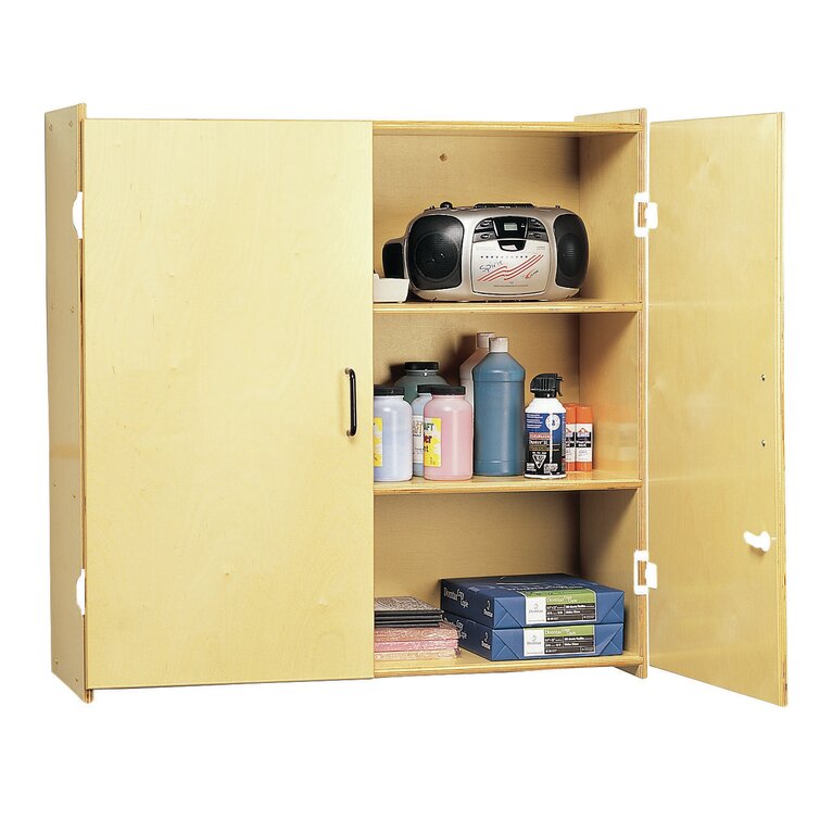 3 Compartment Manufactured Wood Classroom Cabinet