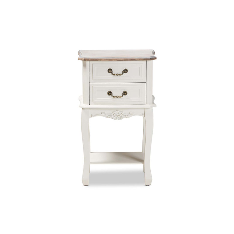Table de chevet 2 tiroirs Caden