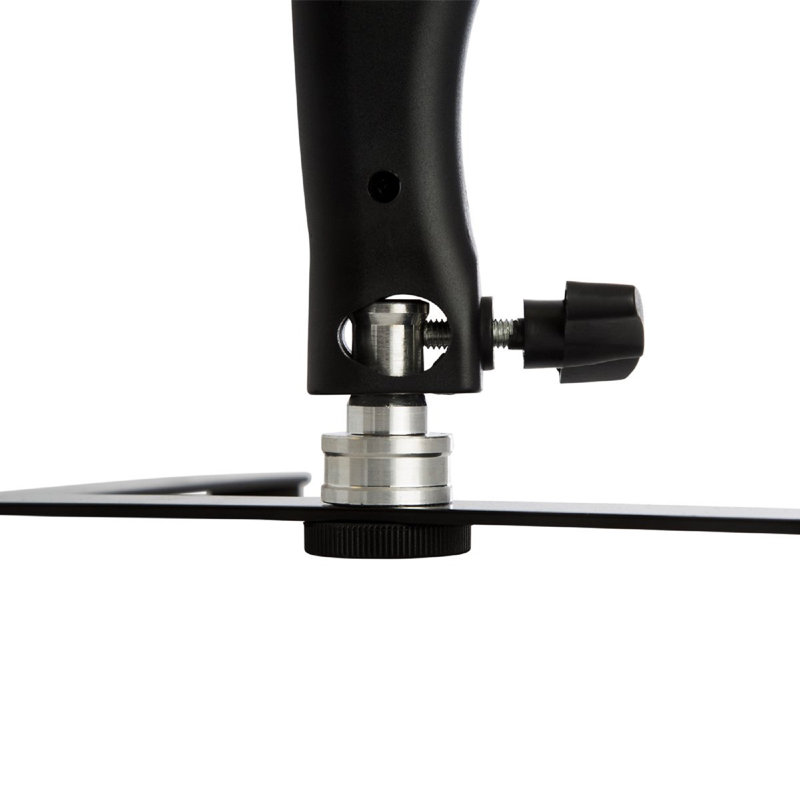 Anneau lumineux de bureau 8 pouces avec support pour téléphone, télécommande, miroir de maquillage à DEL pivotant et lumières