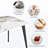 Juvan Modern 7-Piece Rectangular Marble Dining Table Set With 6 Faux Leather Chair-1775852573-1776037282