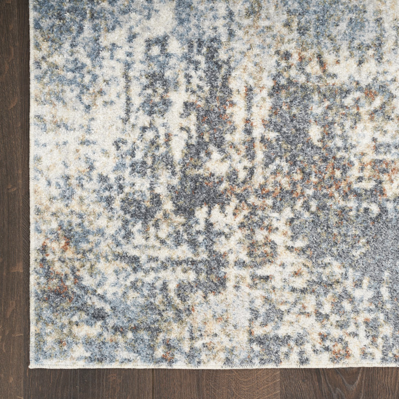 Pritt Washable Abstract Indoor Rug, Rectangle 9' x 12"
