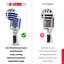 Microphone rétro à 5 cœurs classique dynamique professionnel XLR Studio-92388967