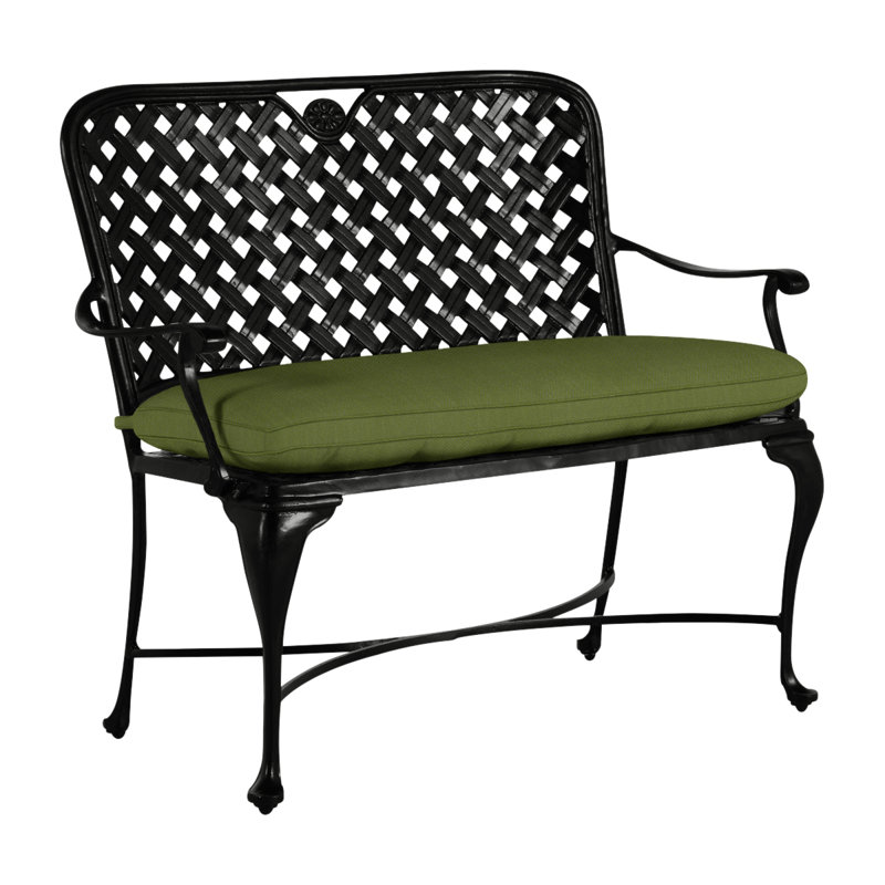 Provance Aluminum Bench - Ancient Earth, Ancient Earth, Welt, Linen Forest