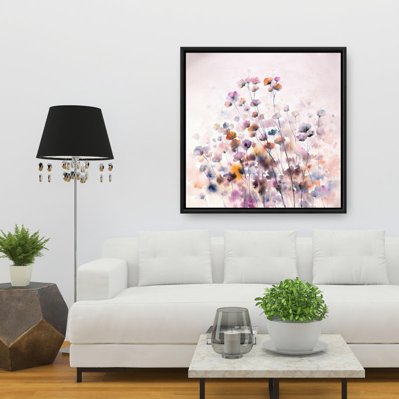 "Fleurs sauvages" sur toile, H 36 po x l 36 po