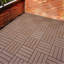 Carreaux de terrasse en plastique emboîtables, paquet de 44 tuiles de patio imperméables 12 po x 12 po pour l'extérieur, le bord de la piscine, le balcon, la cour arrière - installation facile, capacité de charge élevée, utilisation toutes saisons-102190347