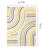 Fresno Cream Blue Yellow Curved Lines Area Rug-102211057