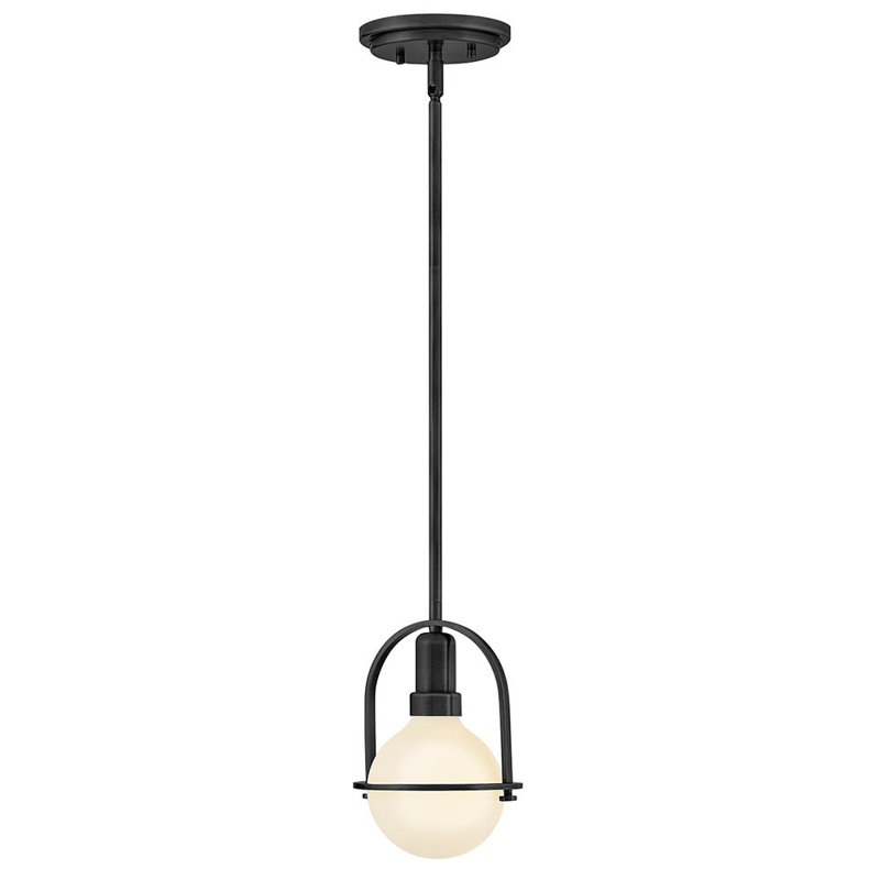 Somerset 1 - Light Semi Flush Mount, Black