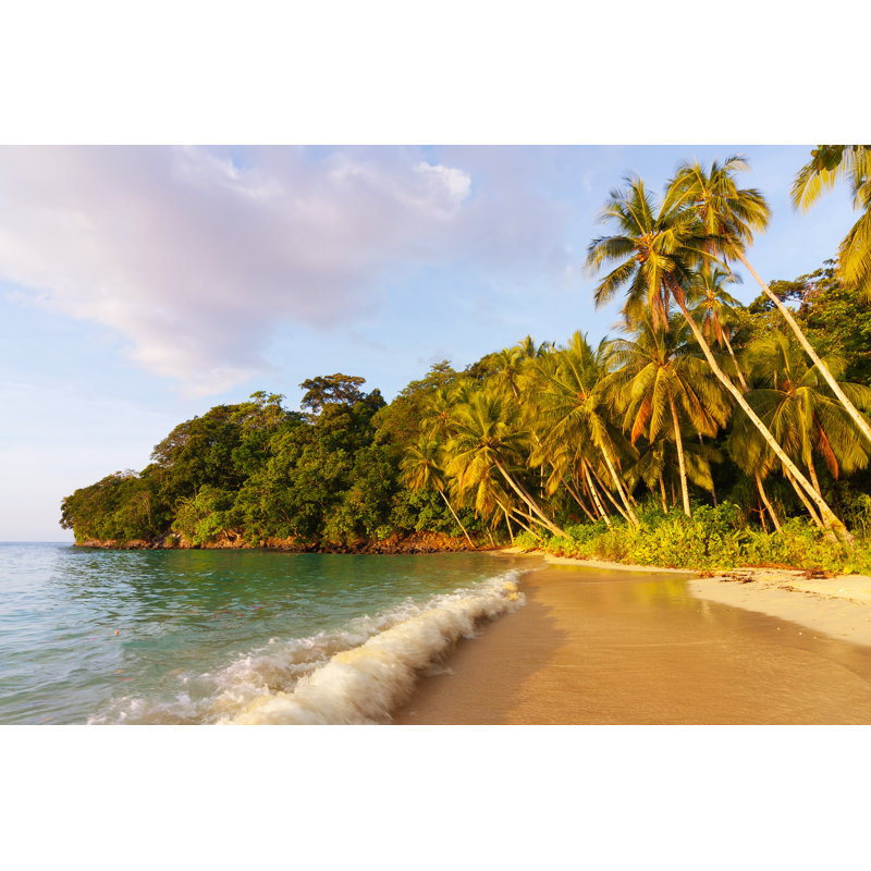 Sunset On Beach - Wrapped Canvas Print, 51cm H x 76cm W x 3.8cm D