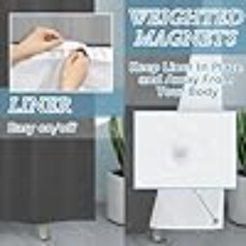 Rideau de douche No Hook, Gris anthracite