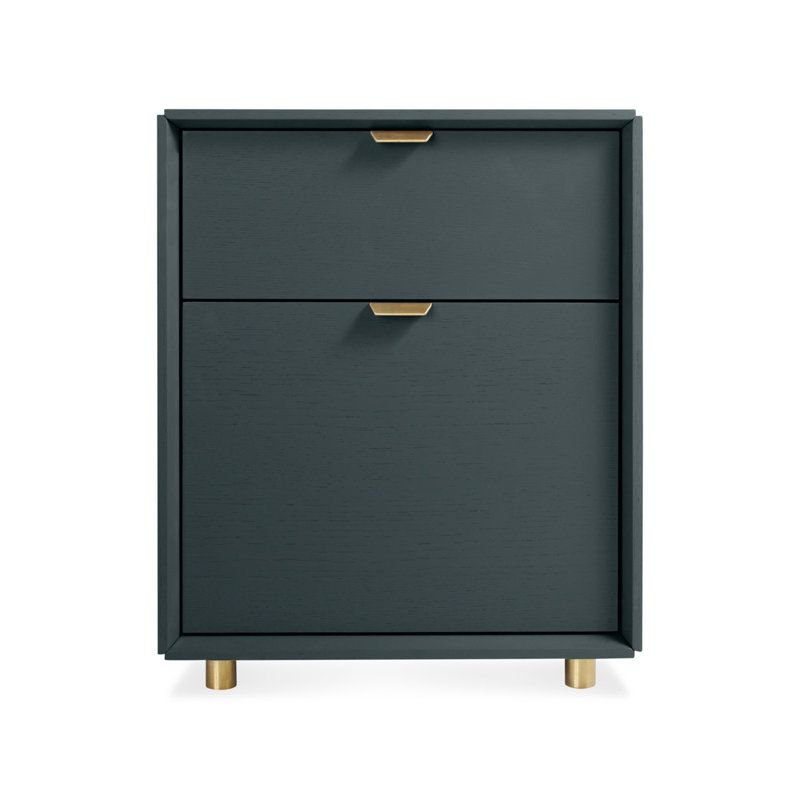 Dang 2 - Drawer File Cabinet, Navy Green