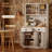 71" Tall Freestanding Kitchen Cabinet White-2001754073