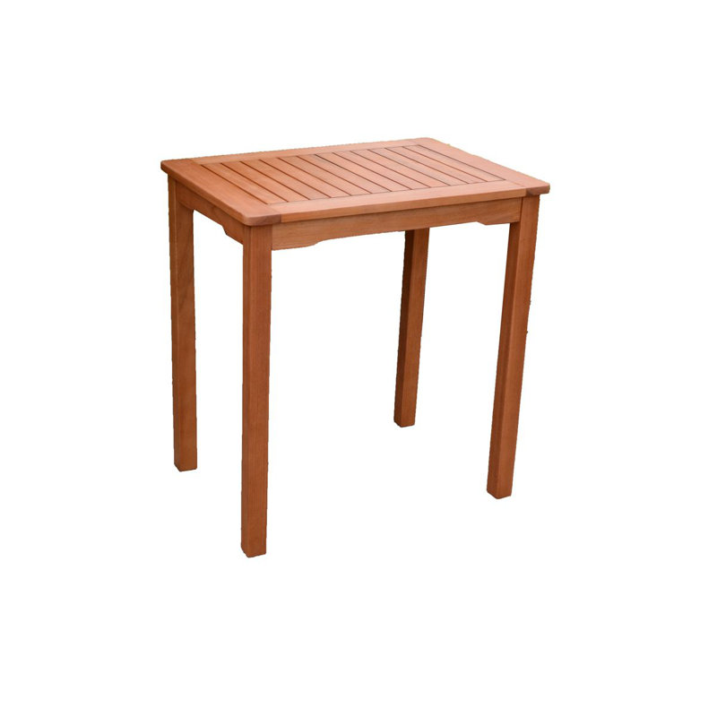 Rudloff Eucalyptus Outdoor Side Table , 70cm cm W 50cm cm D, 75cm H x 70cm L x 50cm W