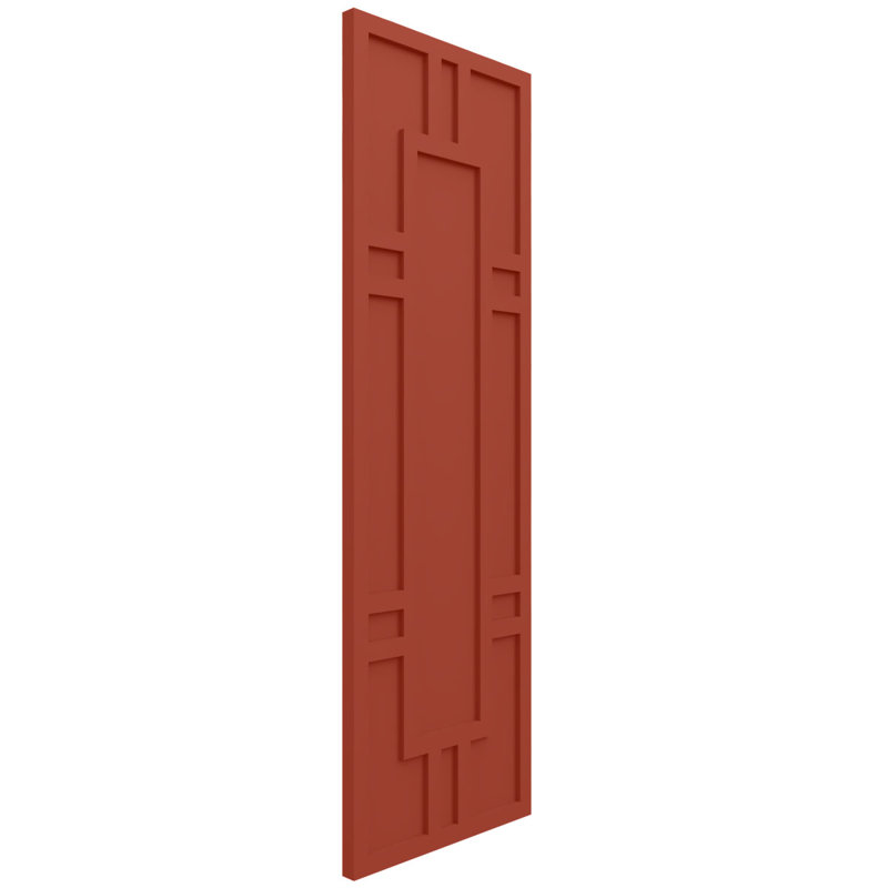 Volets à panneau plat, 80", Feuilles colorées, 15"