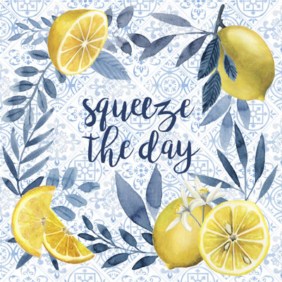 Citrus Sayings II by Grace Popp - Wrapped Canvas Painting