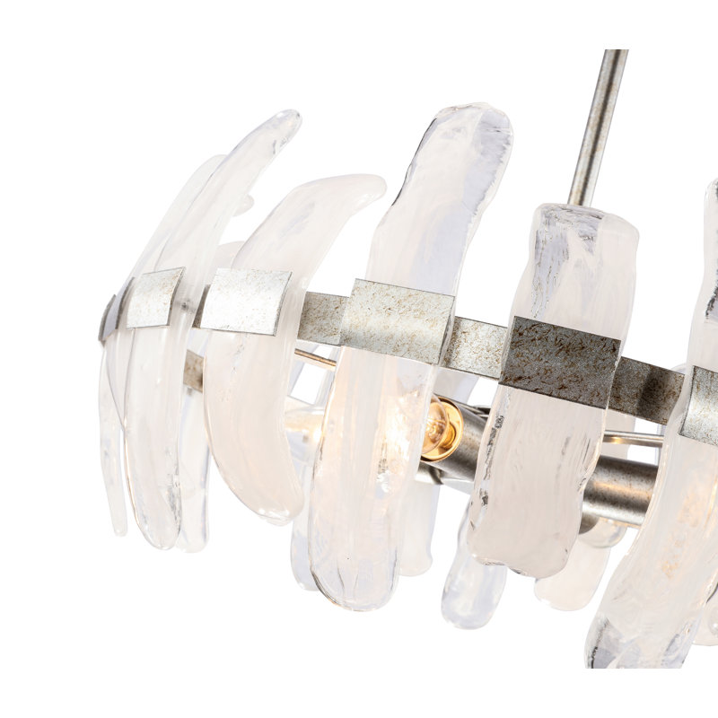 Lustre de roue de wagon à une seule commande 4 lumières Pierz