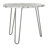 Solid Wood Top Metal Base Dining Table-840772852