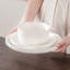 12-Piecee Porcelain Dinnerware Set, Dinner Plate, Dessert Plate And Bowl Set For 4 Person, Plain White-1976025533