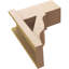 Bois de cèdre brut Funston Block TimberThane Perspector, brun clair apprêté-89129079