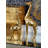 CosmoLiving by Cosmopolitan Gold Polystone Giraffe Sculpture Set of 2 12", 15"H-18443643