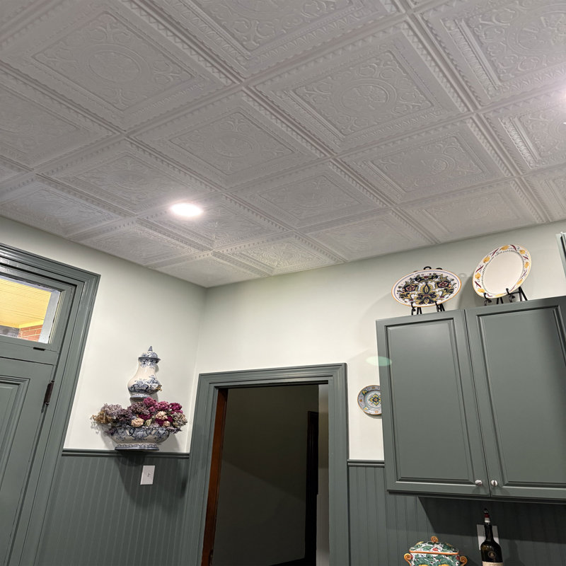 Tuile de plafond économique en PVC La Scala, L 24 po x L 24 po