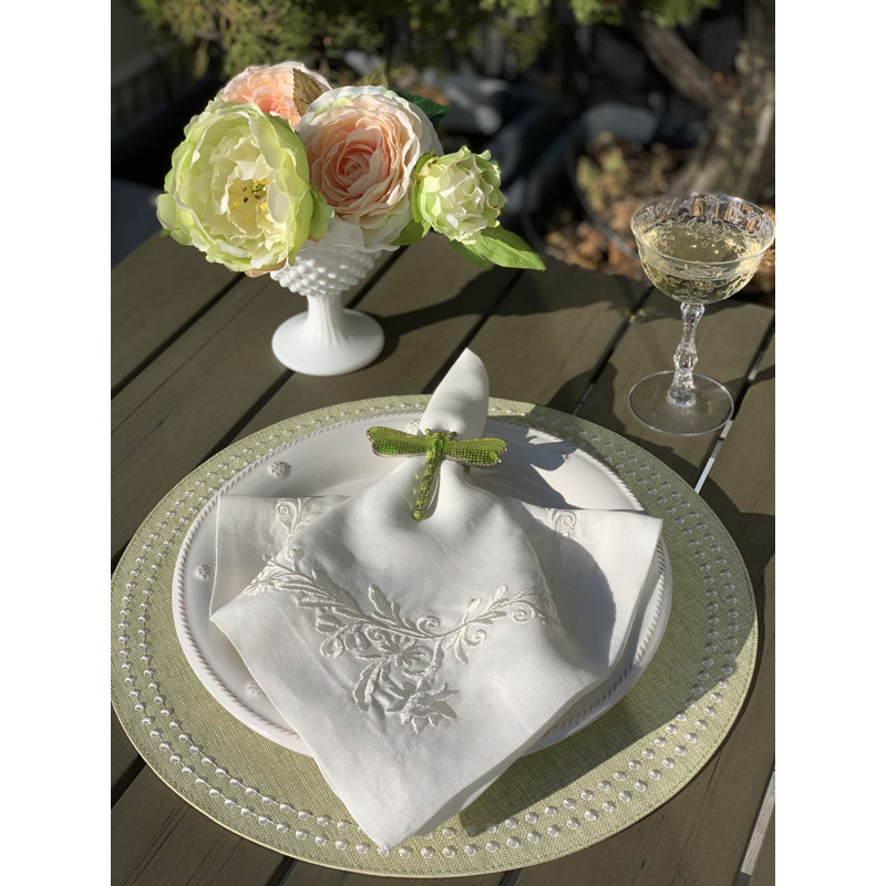 Bella Linen Napkins, Off White